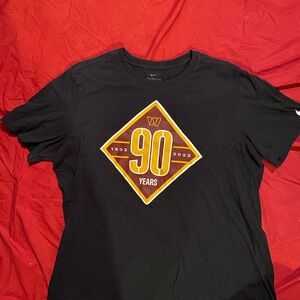 Men’s Washington Commanders 90 Years T-Shirt Nike Size XL Black